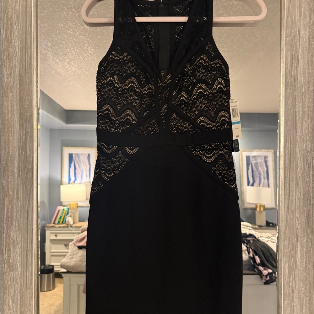 Black Lace Sleeveless Dress NWT Macys Size 5
